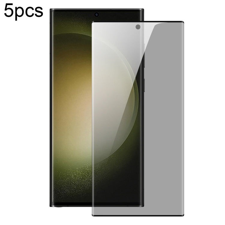 For Samsung Galaxy S22 Ultra 5G 5pcs DUX DUCIS 0.33mm 9H High Aluminum Anti-spy HD Tempered Glass Film - free shipping - PMC Jewellery - Order now!