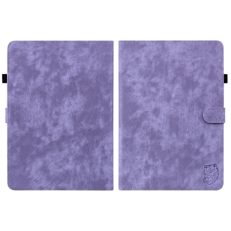 For Amazon Kindle Paperwhite 5  2023 2024 Tiger Pattern Flip Leather Tablet Case(Purple) - Amazon by PMC Jewellery | Online Shopping South Africa | PMC Jewellery | Buy Now Pay Later Mobicred