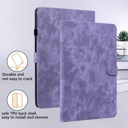 For Amazon Kindle Paperwhite 5  2023 2024 Tiger Pattern Flip Leather Tablet Case(Purple) - Amazon by PMC Jewellery | Online Shopping South Africa | PMC Jewellery | Buy Now Pay Later Mobicred