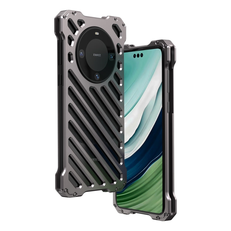 For Huawei Mate 60 R-JUST Breathable Armor Phone Case(Space Grey) - Huawei Cases by R-JUST | Online Shopping South Africa | PMC TechLife | Buy Now Pay Later Mobicred
