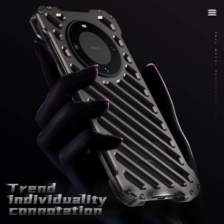 For Huawei Mate 60 R-JUST Breathable Armor Phone Case(Space Grey) - Huawei Cases by R-JUST | Online Shopping South Africa | PMC TechLife | Buy Now Pay Later Mobicred