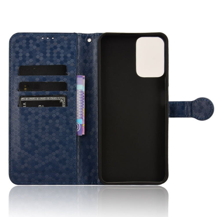 For Motorola Moto G Power 5G 2024 Honeycomb Dot Texture Leather Phone Case(Blue) - Motorola Cases by PMC Jewellery | Online Shopping South Africa | PMC Jewellery | Buy Now Pay Later Mobicred