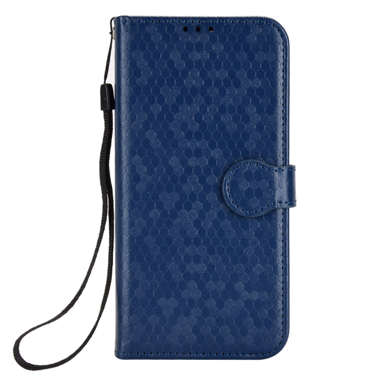 For Motorola Edge 5G 2024 Honeycomb Dot Texture Leather Phone Case(Blue) - Motorola Cases by PMC Jewellery | Online Shopping South Africa | PMC Jewellery | Buy Now Pay Later Mobicred