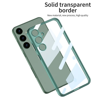 For Samsung Galaxy S24 5G GKK Space Frame Transparent PC + TPU Phone Case(Transparent Black) - Galaxy S24 5G Cases by GKK | Online Shopping South Africa | PMC Jewellery | Buy Now Pay Later Mobicred