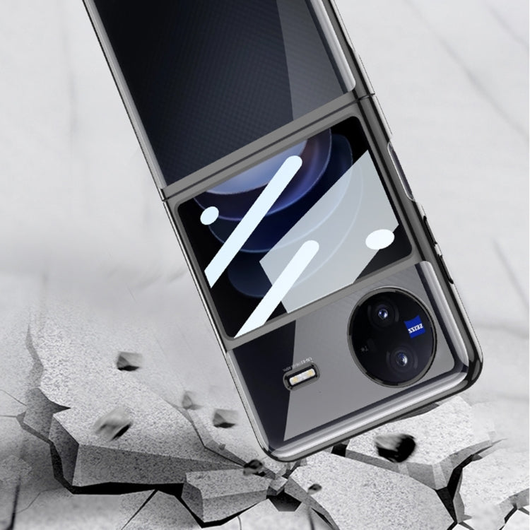 For vivo X Flip GKK Integrated Electroplating Full Coverage Phone Case(Black) - vivo Cases by GKK | Online Shopping South Africa | PMC Jewellery | Buy Now Pay Later Mobicred