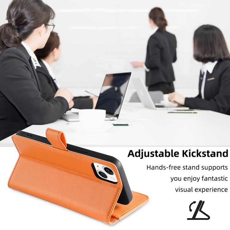 For Itel A48 Sheep Texture Cross-body Zipper Wallet Leather Phone Case(Orange) - More Brand by PMC TechLife | Online Shopping South Africa | PMC TechLife | Buy Now Pay Later Mobicred
