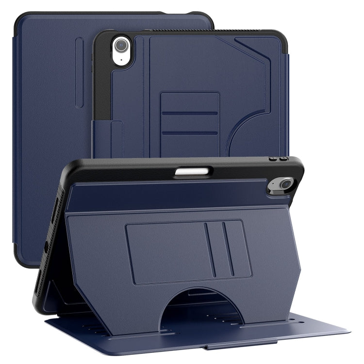 For iPad Air 11 2024 Notebook Magnetic Leather Tablet Case(Navy Blue) - iPad Air 11 2024 Cases by PMC Jewellery | Online Shopping South Africa | PMC Jewellery | Buy Now Pay Later Mobicred