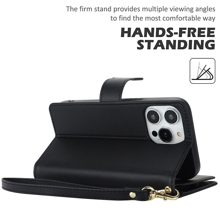 For iPhone 16 Pro Max Multi-Card Wallet RFID Leather Phone Case(Black) - iPhone 16 Pro Max Cases by PMC TechLife | Online Shopping South Africa | PMC TechLife | Buy Now Pay Later Mobicred