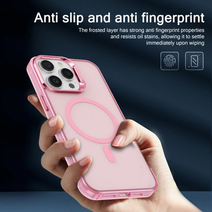 For iPhone 15 Pro Electroplated IMD Magsafe PC Hybrid TPU Phone Case(Pink) - iPhone 15 Pro Cases by PMC Jewellery | Online Shopping South Africa | PMC Jewellery