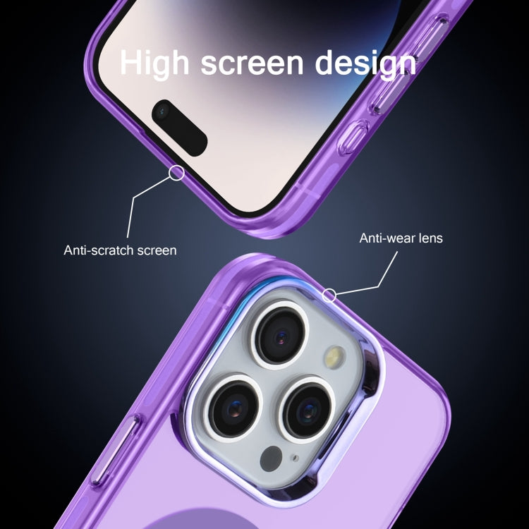 For iPhone 13 Pro Electroplated IMD Magsafe PC Hybrid TPU Phone Case(Purple) - iPhone 13 Pro Cases by PMC TechLife | Online Shopping South Africa | PMC TechLife