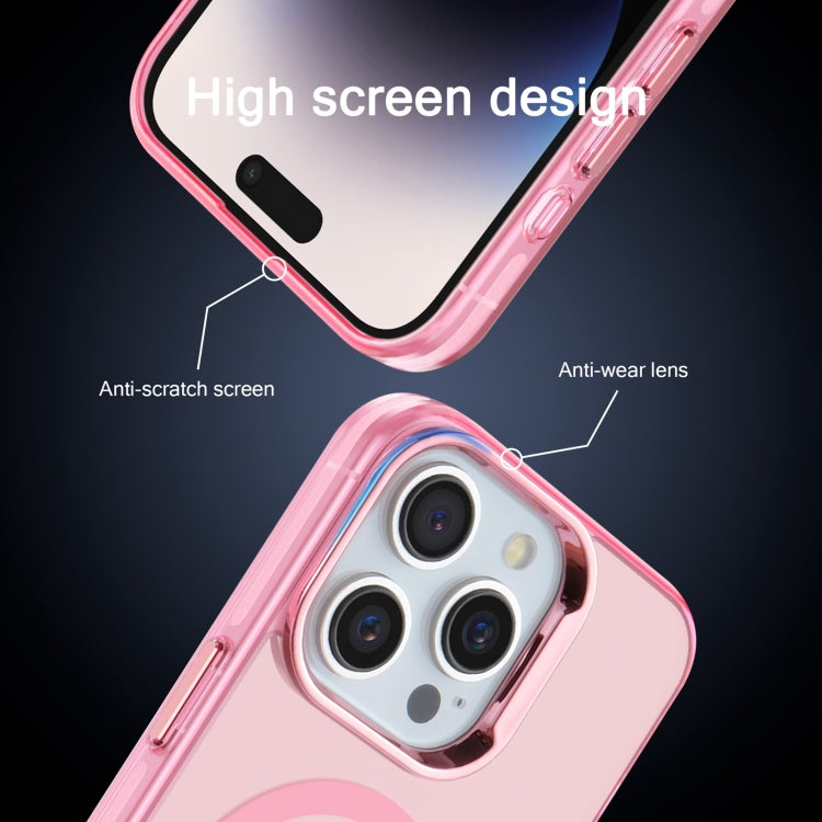 For iPhone 11 Electroplated IMD Magsafe PC Hybrid TPU Phone Case(Pink) - iPhone 11 Cases by PMC TechLife | Online Shopping South Africa | PMC TechLife