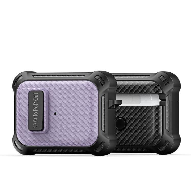 For AirPods Pro 2 DUX DUCIS PECI Series Earbuds Box Protective Case(Purple) - For AirPods Pro 2 by DUX DUCIS | Online Shopping South Africa | PMC Jewellery | Buy Now Pay Later Mobicred