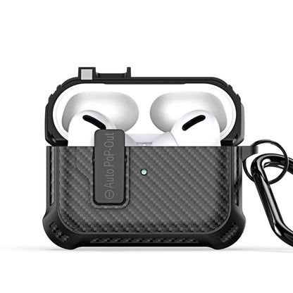 For AirPods Pro DUX DUCIS PECI Series Earbuds Box Protective Case(Black) - For AirPods Pro by DUX DUCIS | Online Shopping South Africa | PMC Jewellery | Buy Now Pay Later Mobicred