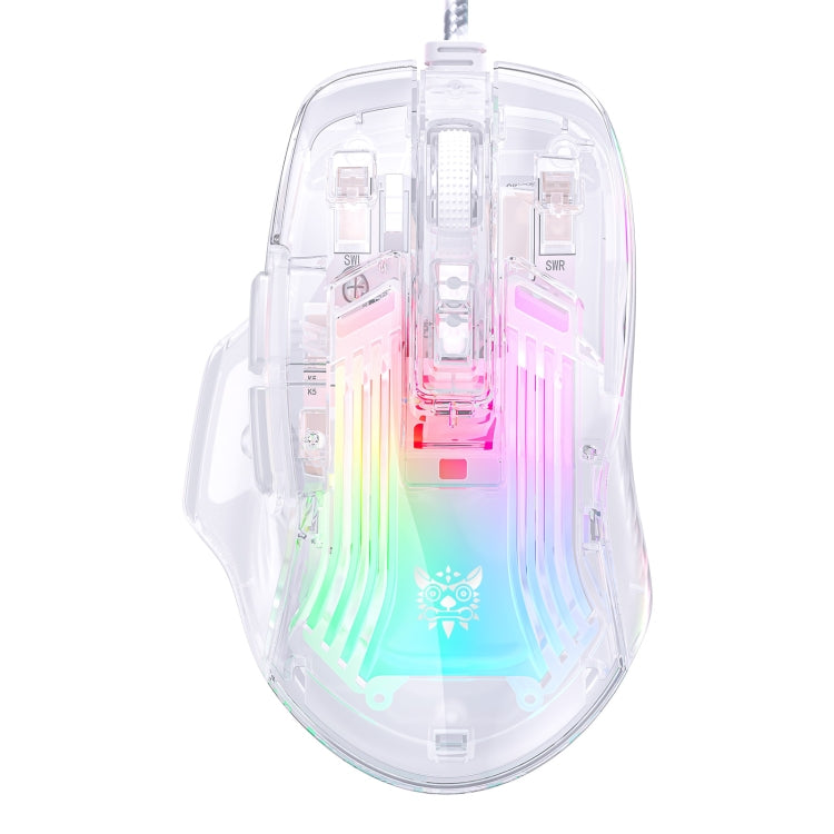 ONIKUMA CW923 RGB Lighting Wired Mouse(Transparent) - Wired Mice by ONIKUMA | Online Shopping South Africa | PMC Jewellery | Buy Now Pay Later Mobicred