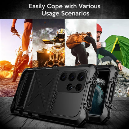 For Samsung Galaxy S24 Ultra 5G R-JUST Life Waterproof Dustproof Shockproof Phone Case(Black) - Galaxy S24 Ultra 5G Cases by R-JUST | Online Shopping South Africa | PMC Jewellery | Buy Now Pay Later Mobicred