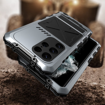 For Samsung Galaxy S24 Ultra 5G R-JUST Life Waterproof Dustproof Shockproof Phone Case(Silver) - Galaxy S24 Ultra 5G Cases by R-JUST | Online Shopping South Africa | PMC Jewellery | Buy Now Pay Later Mobicred