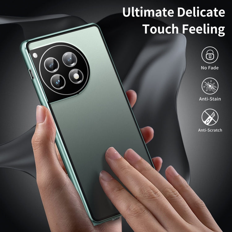 For OnePlus 12 Magnetic HD Tempered Glass Phone Case(Green) - OnePlus Cases by PMC TechLife | Online Shopping South Africa | PMC TechLife | Buy Now Pay Later Mobicred