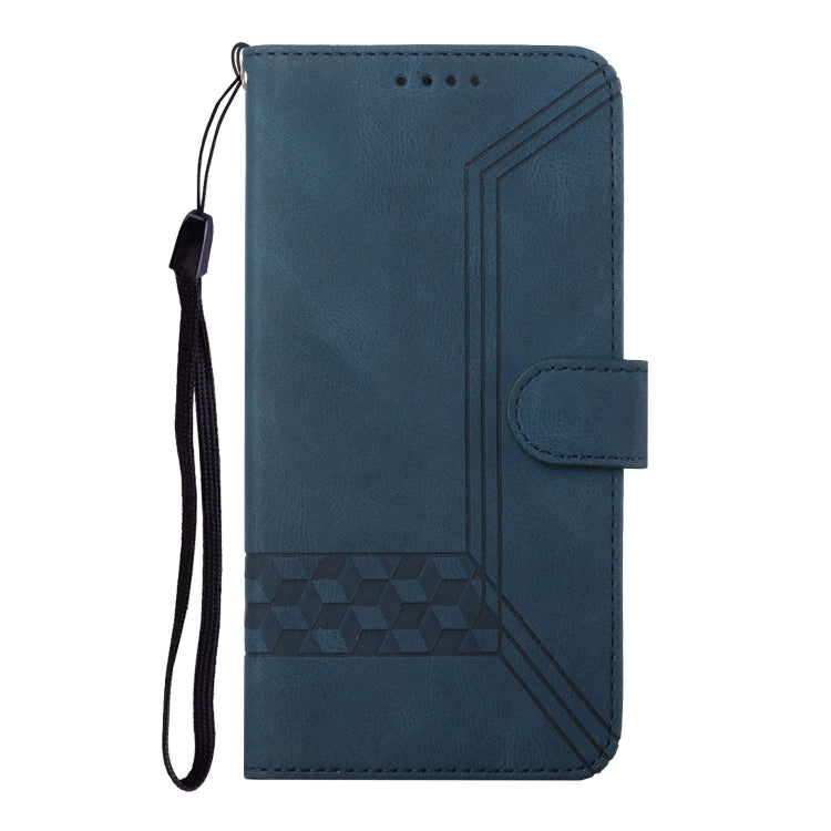 For Infinix Hot 40 Cubic Skin Feel Flip Leather Phone Case(Blue) - Infinix Cases by PMC Jewellery | Online Shopping South Africa | PMC Jewellery | Buy Now Pay Later Mobicred