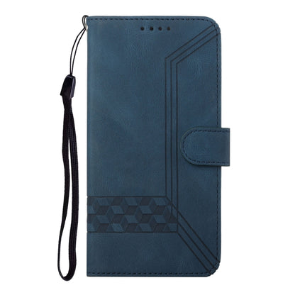 For Infinix Hot 40 Cubic Skin Feel Flip Leather Phone Case(Blue) - Infinix Cases by PMC Jewellery | Online Shopping South Africa | PMC Jewellery | Buy Now Pay Later Mobicred