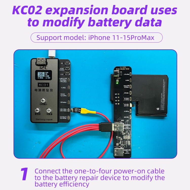 i2C KC02 Battery Data Repair Expansion Board Modifying Battery Efficiency for iPhone 11-15 Pro Max - Test Tools by PMC Jewellery | Online Shopping South Africa | PMC Jewellery