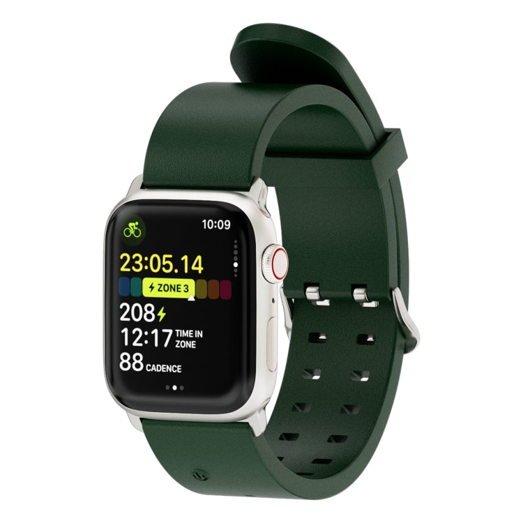 For Apple Watch Series 9 41mm Luminous Colorful Light Silicone Watch Band(Green) - Watch Bands by PMC Jewellery | Online Shopping South Africa | PMC Jewellery