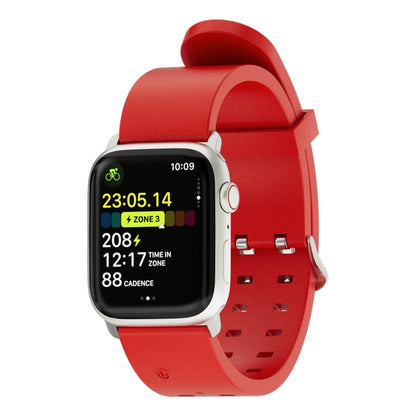 For Apple Watch Series 8 45mm Luminous Colorful Light Silicone Watch Band(Red) - Watch Bands by PMC Jewellery | Online Shopping South Africa | PMC Jewellery