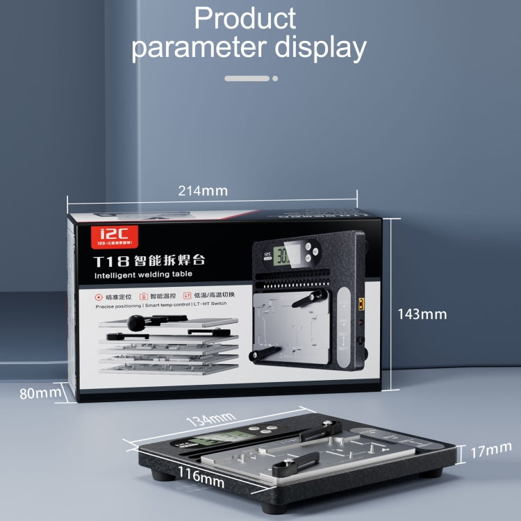 i2C T18 LCD Display PCB Motherboard Layered Desoldering Station With Universal Module, US Plug - Repair Platform by i2C | Online Shopping South Africa | PMC Jewellery | Buy Now Pay Later Mobicred