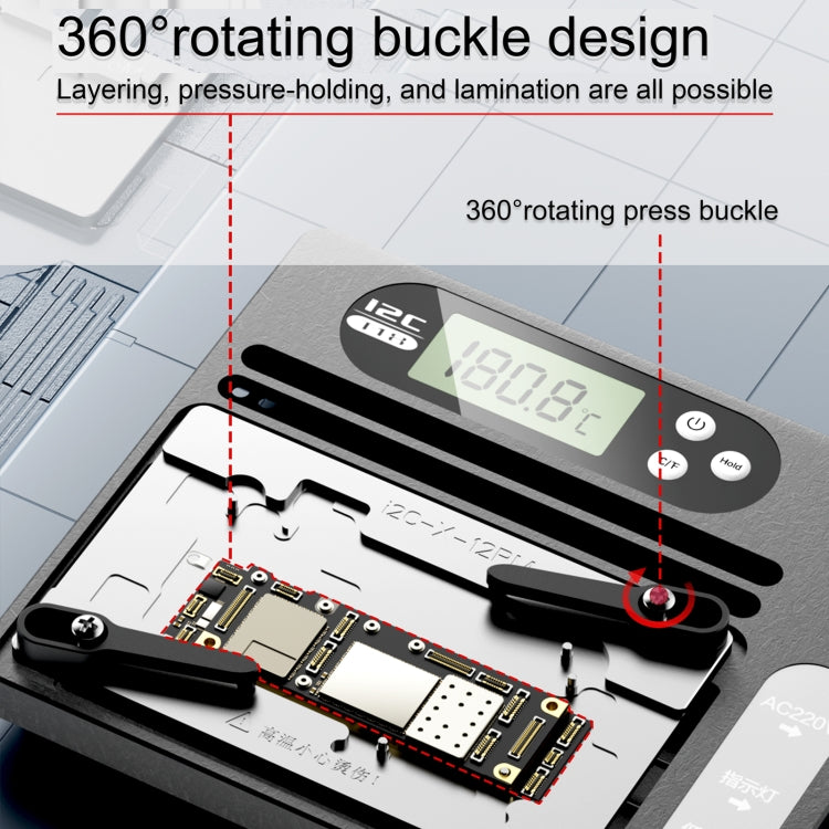 i2C T18 LCD Display PCB Motherboard Layered Desoldering Station For iPhone X-15 Pro Max, US Plug - Repair Platform by i2C | Online Shopping South Africa | PMC Jewellery | Buy Now Pay Later Mobicred