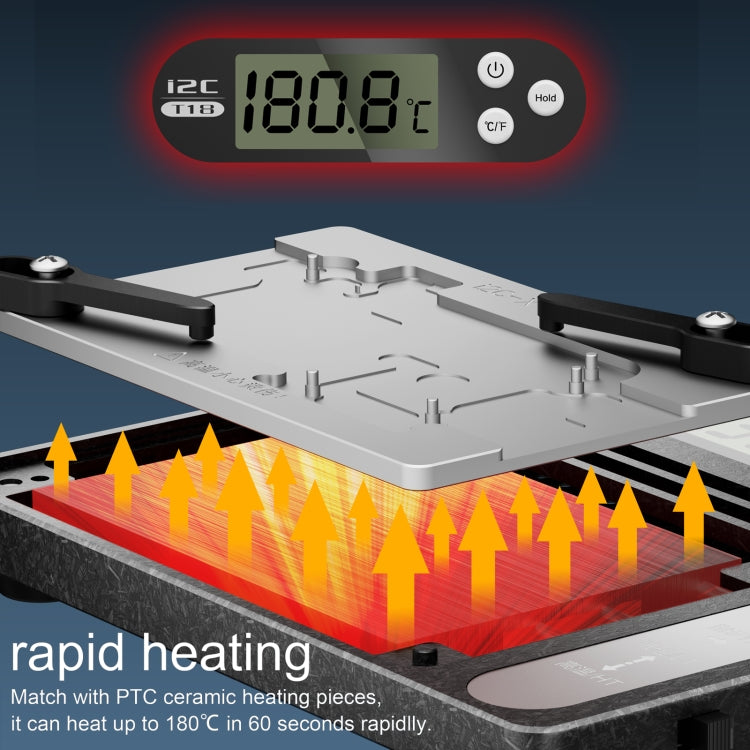 i2C T18 LCD Display PCB Motherboard Layered Desoldering Station For iPhone X-15 Pro Max with Glue Removal Module, US Plug - Repair Platform by PMC Jewellery | Online Shopping South Africa | PMC Jewellery