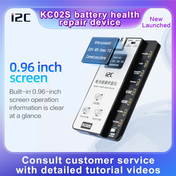 i2C KC02S Battery Health Recovery Device Activation Instrument For iPhone 11-15 Series - Test Tools by PMC Jewellery | Online Shopping South Africa | PMC Jewellery