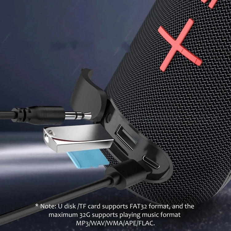 T&G TG-384 Mini Portable Bluetooth Speaker Support TF / U-disk / RGB Light(Blue) - free shipping - PMC Jewellery - Order now!