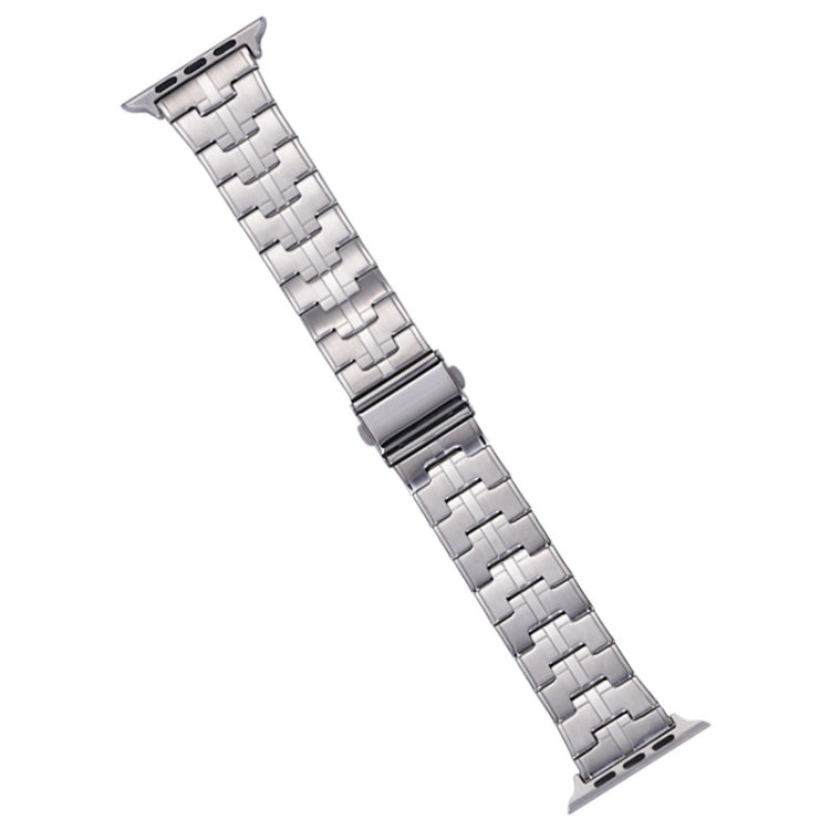For Apple Watch 42mm Stainless Steel Watch Band(Silver) - free shipping - PMC TechLife - Order now!