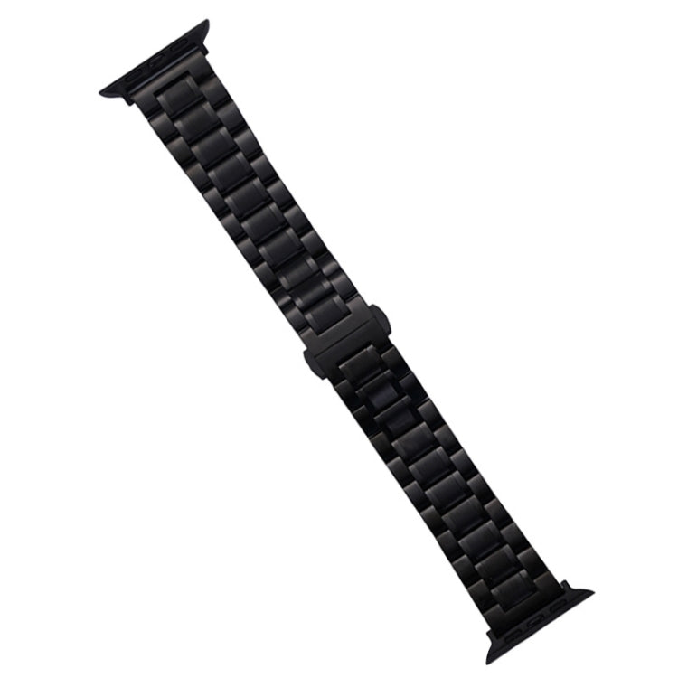 For Apple Watch SE 44mm Five-Beads Stainless Steel Watch Band(Black) - free shipping - PMC TechLife - Order now!
