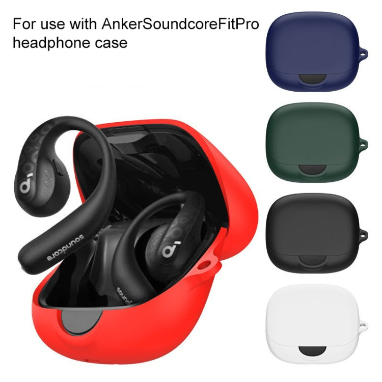 For Anker Soundcore AeroFit  Pro Wireless Earphone Silicone Protective Case(Dark Blue) - Other Earphone Case by PMC Jewellery | Online Shopping South Africa | PMC Jewellery | Buy Now Pay Later Mobicred