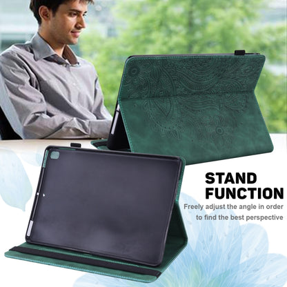 For Lenovo Tab M11 / Xiaoxin Pad 11 2024 Peacock Embossed Pattern Leather Tablet Case(Green) - Lenovo by PMC Jewellery | Online Shopping South Africa | PMC Jewellery | Buy Now Pay Later Mobicred