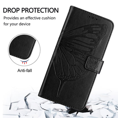 For Google Pixel 9 Pro XL Embossed Butterfly Leather Phone Case(Black) - Google Cases by PMC Jewellery | Online Shopping South Africa | PMC Jewellery | Buy Now Pay Later Mobicred