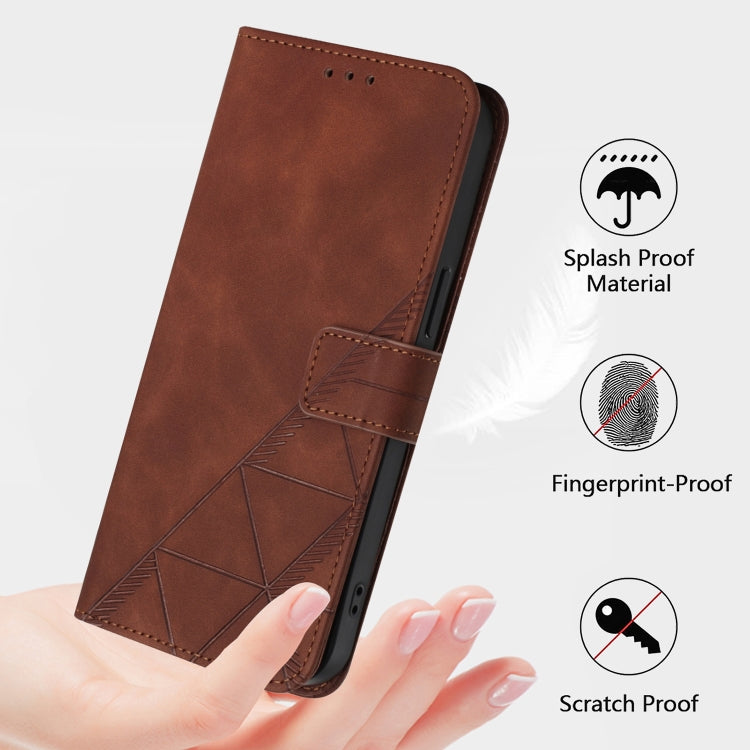 For Google Pixel 9 Pro XL Crossbody 3D Embossed Flip Leather Phone Case(Brown) - Google Cases by PMC Jewellery | Online Shopping South Africa | PMC Jewellery | Buy Now Pay Later Mobicred