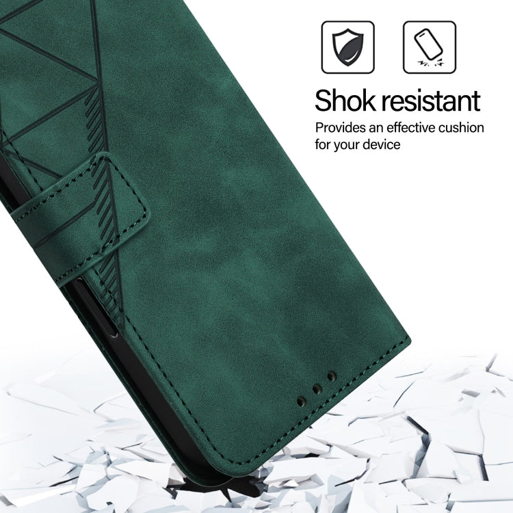 For Google Pixel 9 Pro XL Crossbody 3D Embossed Flip Leather Phone Case(Dark Green) - Google Cases by PMC TechLife | Online Shopping South Africa | PMC TechLife | Buy Now Pay Later Mobicred