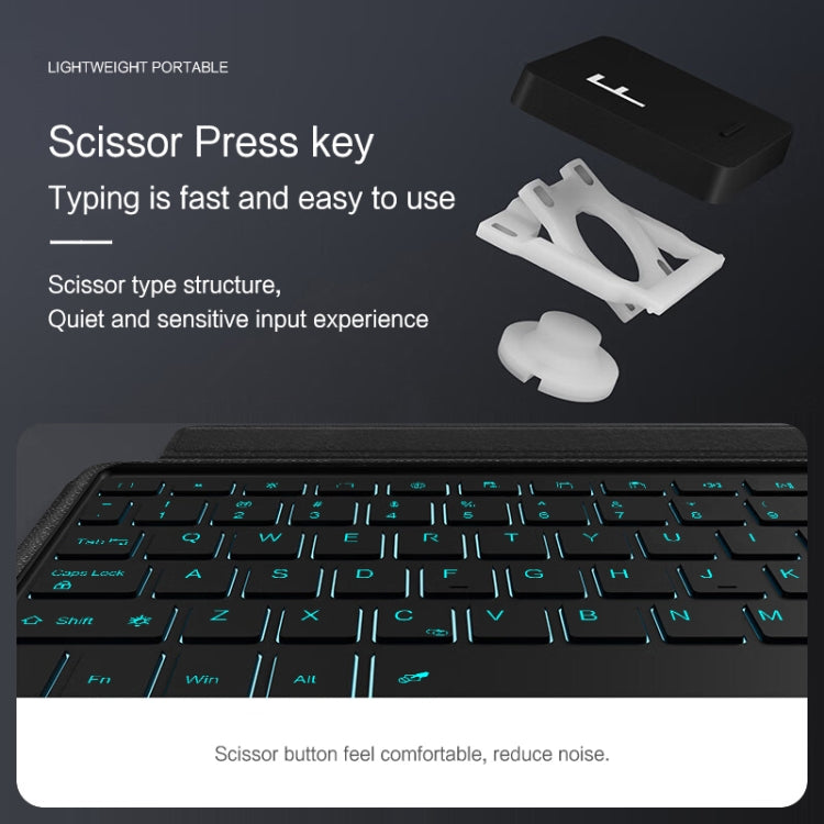 For Xiaomi Pad 6S Pro 12.4 inch Split Bluetooth Keyboard Leather Tablet Case(Black) - Others Keyboard by PMC TechLife | Online Shopping South Africa | PMC TechLife