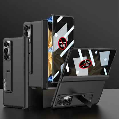 For Honor Magic V2 GKK Integrated Privacy Magnetic Folding Hinge All-inclusive Phone Case(Black) - Honor Cases by GKK | Online Shopping South Africa | PMC Jewellery | Buy Now Pay Later Mobicred