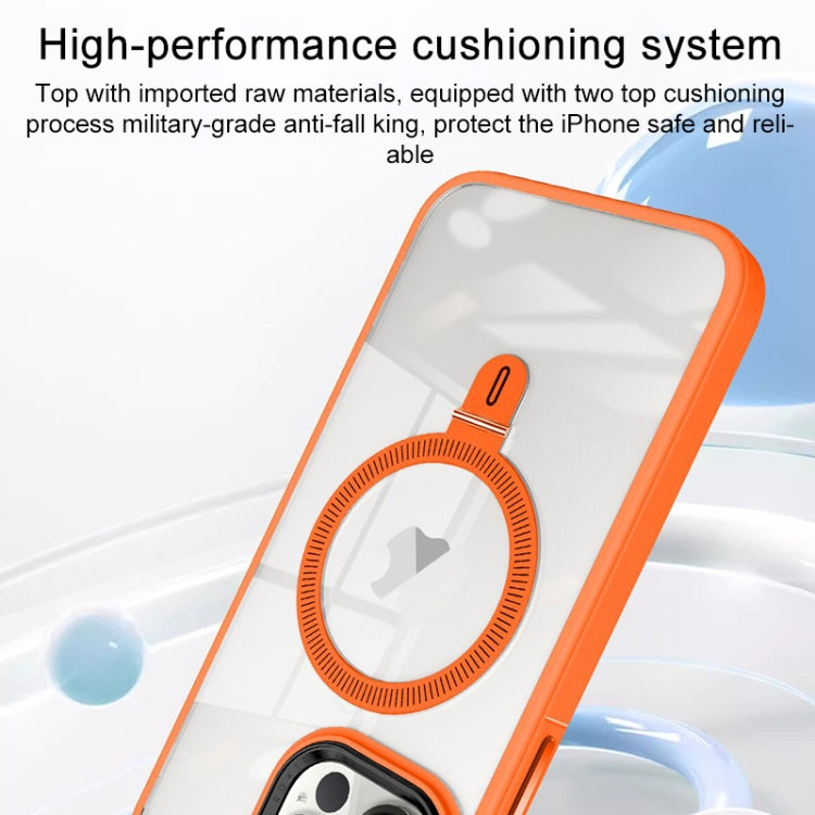 For iPhone 14 Pro Max Shield Armor MagSafe Holder Phone Case(Black) - iPhone 14 Pro Max Cases by PMC TechLife | Online Shopping South Africa | PMC TechLife