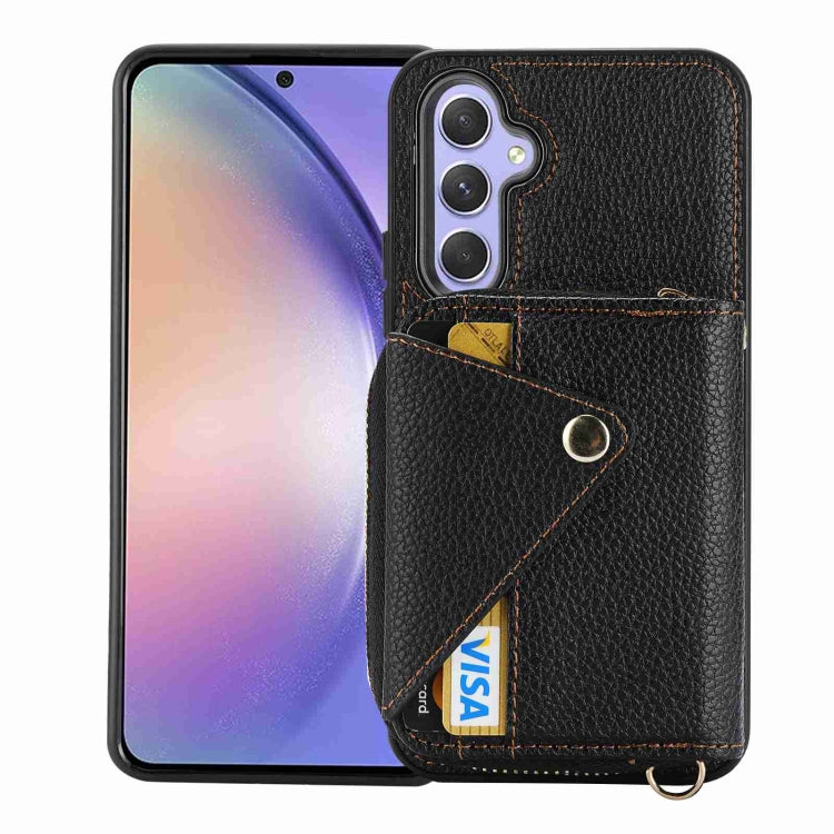 For Samsung Galaxy S24 5G Crossbody Zipper Card Bag RFID Anti-theft Phone Case(Black) - Galaxy S24 5G Cases by PMC Jewellery | Online Shopping South Africa | PMC Jewellery | Buy Now Pay Later Mobicred