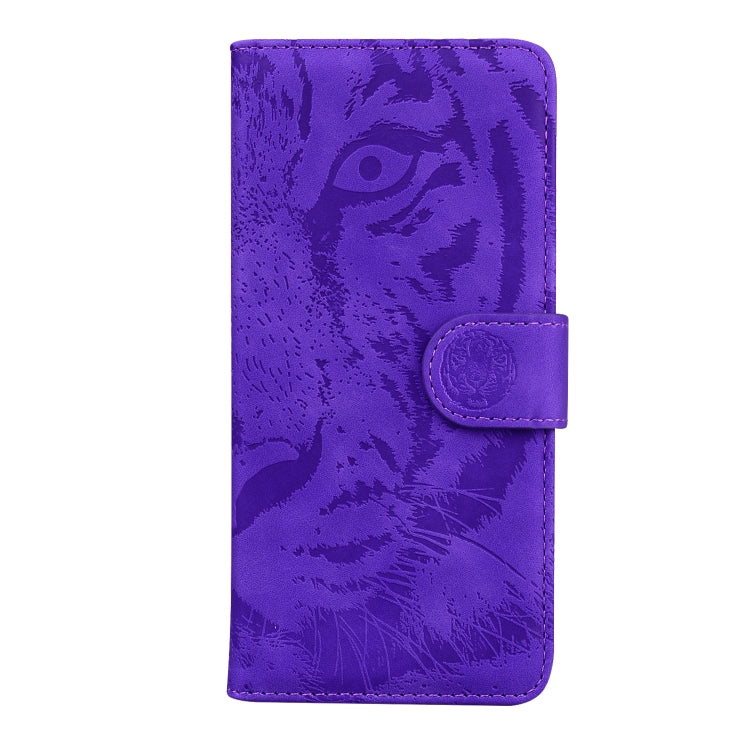 For Google Pixel 9 Pro 5G Tiger Embossing Pattern Flip Leather Phone Case(Purple) - Google Cases by PMC Jewellery | Online Shopping South Africa | PMC Jewellery | Buy Now Pay Later Mobicred