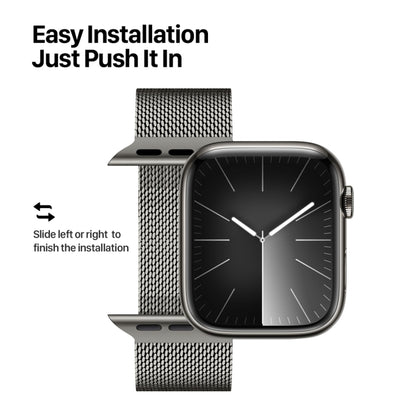 For Apple Watch SE 2023 40mm DUX DUCIS Milanese Pro Series Stainless Steel Watch Band(Graphite) - Watch Bands by DUX DUCIS | Online Shopping South Africa | PMC Jewellery