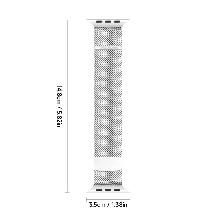 For Apple Watch SE 2023 40mm DUX DUCIS Milanese Pro Series Stainless Steel Watch Band(Silver) - Watch Bands by DUX DUCIS | Online Shopping South Africa | PMC Jewellery