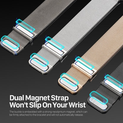 For Apple Watch Series 9 45mm DUX DUCIS Milanese Pro Series Stainless Steel Watch Band(Gold) - Watch Bands by DUX DUCIS | Online Shopping South Africa | PMC Jewellery | Buy Now Pay Later Mobicred