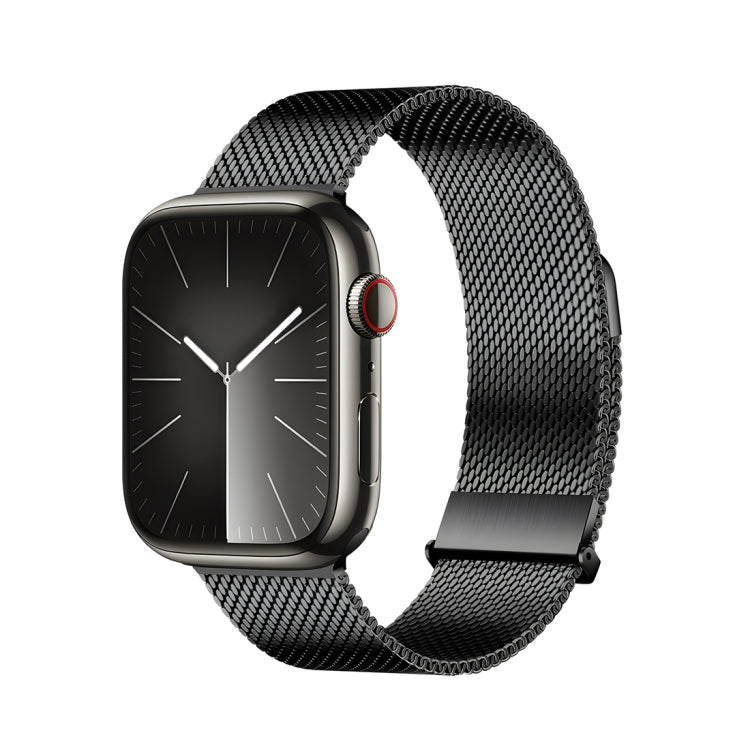 For Apple Watch Series 9 41mm DUX DUCIS Milanese Pro Series Stainless Steel Watch Band(Black) - Watch Bands by DUX DUCIS | Online Shopping South Africa | PMC Jewellery