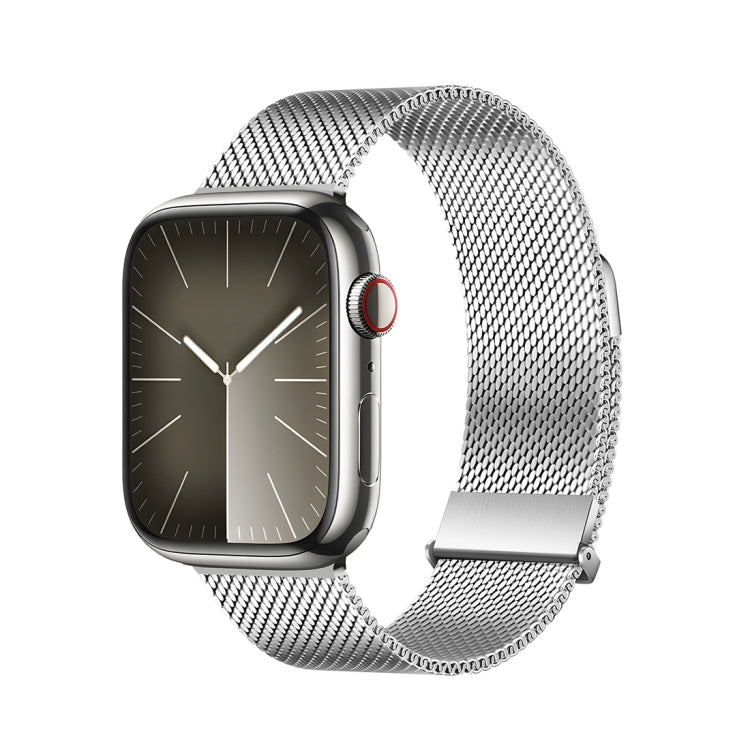 For Apple Watch Series 8 41mm DUX DUCIS Milanese Pro Series Stainless Steel Watch Band(Silver) - Watch Bands by DUX DUCIS | Online Shopping South Africa | PMC Jewellery