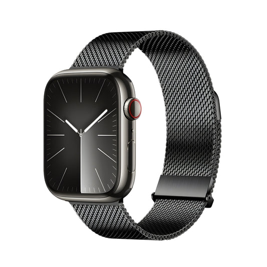 For Apple Watch Series 7 41mm DUX DUCIS Milanese Pro Series Stainless Steel Watch Band(Black) - Watch Bands by DUX DUCIS | Online Shopping South Africa | PMC Jewellery