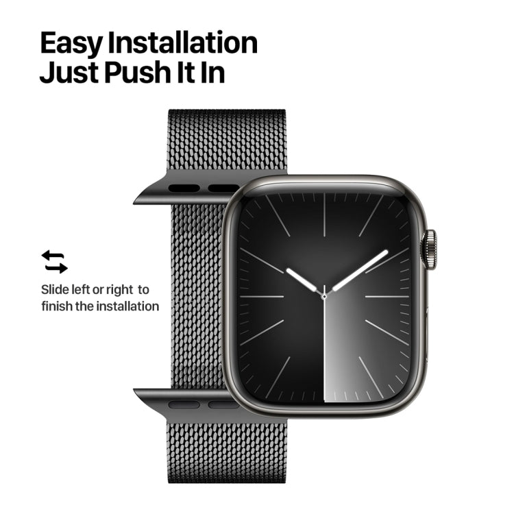 For Apple Watch Series 2 42mm DUX DUCIS Milanese Pro Series Stainless Steel Watch Band(Black) - Watch Bands by DUX DUCIS | Online Shopping South Africa | PMC Jewellery